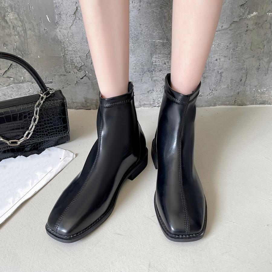 ショートブーツ | フルジップブーツ 美脚