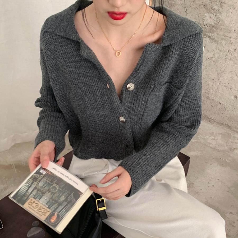 カーディガン | ショート丈ニット トップス