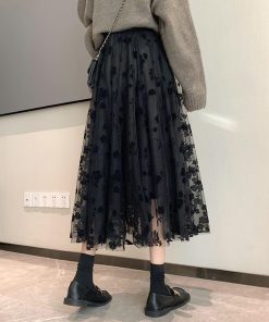 フレアスカート | チュールスカート 春秋夏冬 2層チュール