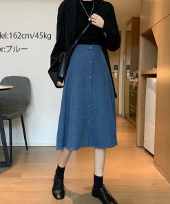 フレアスカート | ミモレ丈スカート ボトムス スカート 女性 スカート 春秋冬 レディース ファッション 後ろウエストゴム