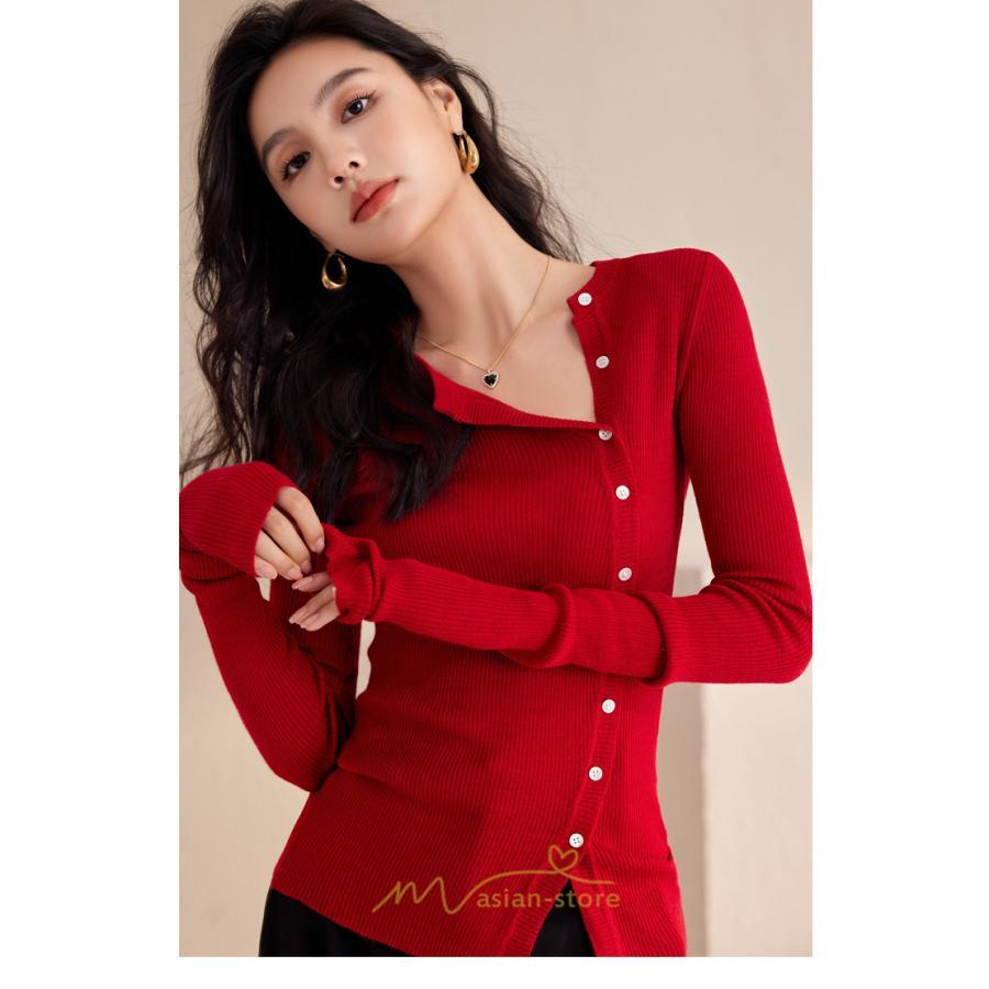 シャツ・ブラウス | ニットシャツ 長袖 ゆったり シャツ ブラウス トップス 体型カバー レディース 春秋 シンプル オシャレ 20代30代40代50代 ナチュラル カジュアル 着痩せ