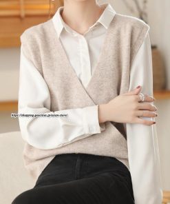 ベスト | ニットニット 2way 羽織り レディース セーター ジレ ノースリーブ 秋物 Vネック 羽織る エレガント トップス 20代 ライトアウター カワイイ