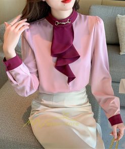 シャツ・ブラウス | ブラウス レディース 長袖 ブラウスシャツ ボウタイ フォーマル チュニック 大人 春 夏 春夏 フォーマル スーツ トップス 20代 30代 2022作 OL 高級感 母 ママ