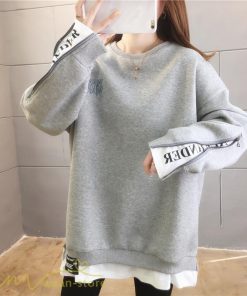 パーカー | トレーナー レディース 秋物 長袖フェイク ロングT 重ね着風 スウェット トップス 秋服 ゆったり 秋冬 大人 プルオーバー 20代30代40代50代60代