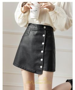 スカート | ミニレザーレディース  タイト 秋 冬 Aライン ハイウエスト おしゃれ フェイクレザー 新作 オシャレ 2022 可愛い 着痩せ
