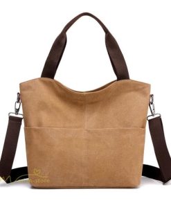 女性用バッグ | ショルダーバッグ レディース 斜め掛け A4 大きめ 肩掛け トートバッグ ハンドバッグ 大容量 エコバッグ 収納 シンプル キャンバス 丈夫 カジュアル 通学 通勤