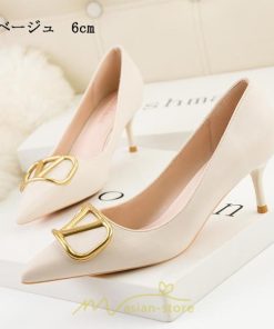 パンプス | ハイヒール 黒 ブラック ベージュ つや消し ヒール レディース ピンヒール ポインテッドトゥ セクシー 可愛い 高め OL 6センチ9.5センチ 通勤 女性
