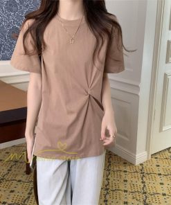 tシャツ・カットソー | Tシャツ カットソー トップス レディース 半袖 無地 春夏新作 オフィス おしゃれ クルーネック シンプル コーデ きれいめ 着痩せ 快適 20代30代40代50代 着回し