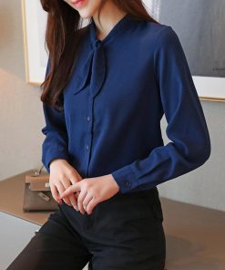 シャツ・ブラウス | シフォンシャツ ブラウス リボン レディース ビジネス フォーマル 通勤OL シンプル ファッション トレンド 大人 気質 事務服 着回し 大人 カジュアル 面接