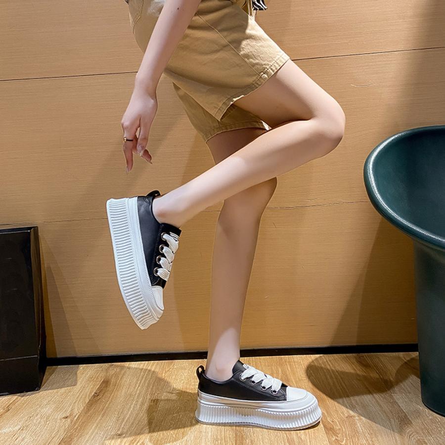 シューズ | 厚底スニーカー レディース ローカット靴