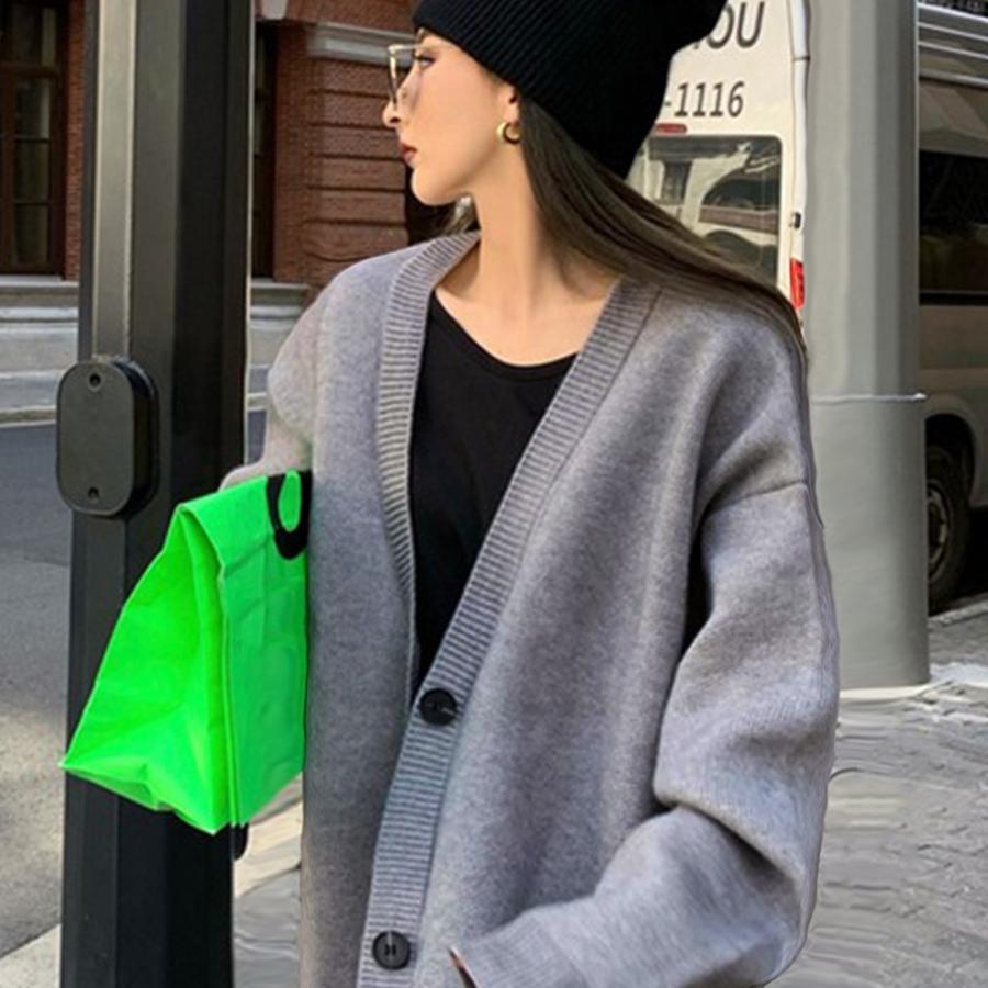 カーディガン | ニットレディース 中厚手