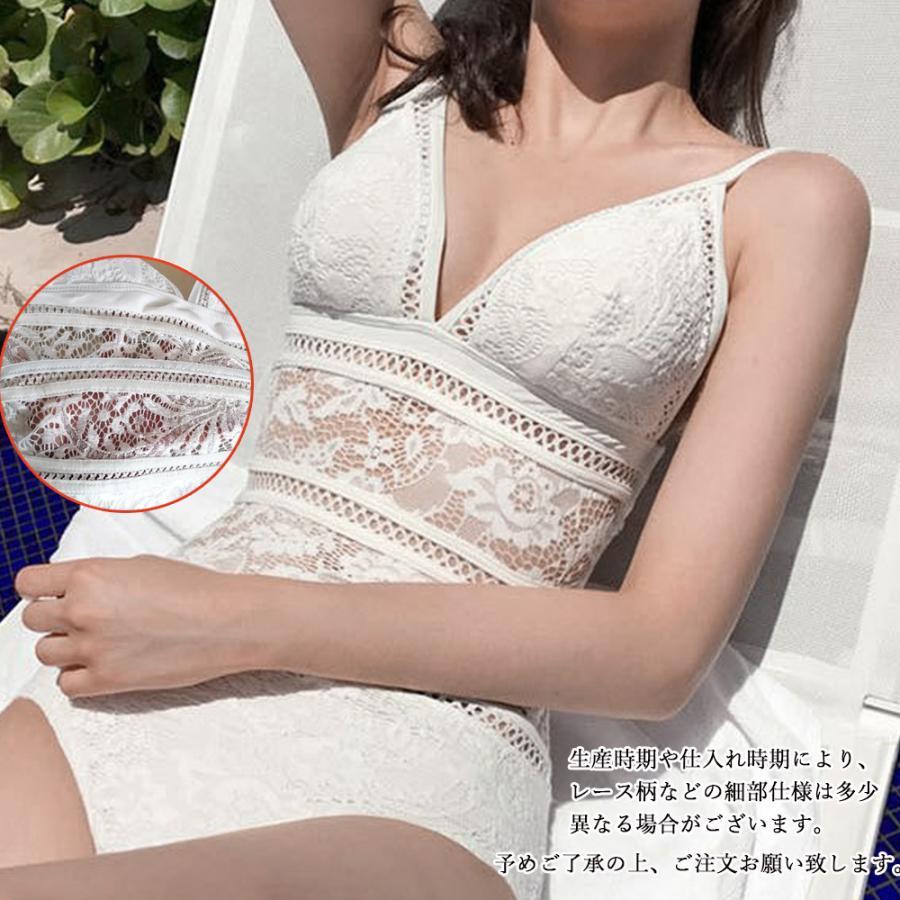 ビキニ | 水着ワンピース 花柄レース 体型カバー 水着 モノキニ 大人 水着 透かし レディース ワンピース セクシー