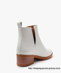 ショートブーツ | 大きいサイズ26.5cm レディース 上品 ブーツ 秋冬 春 チャンキーヒール 太ヒール シンプル ミドルヒール ブーティー 大人 スリッポン 黒ブーツ