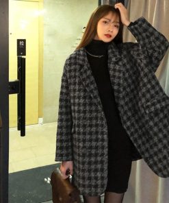 ジャケット・ブルゾン | 千鳥格子柄 ジャケット 中綿コート 秋冬