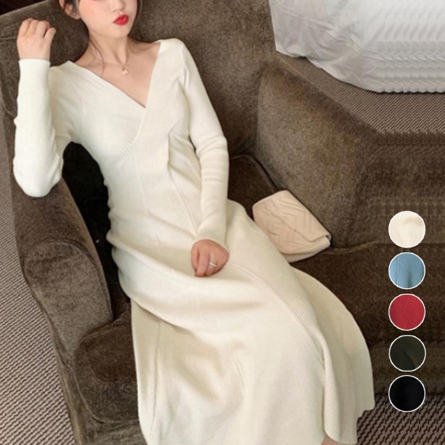 ワンピース | ニットワンピ ロングワンピースレディース