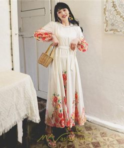 マキシ | ワンピース 長袖 夏 秋 レディース シフォン きれいめ ロング リゾート 体型カバー イベント デート 女子会 エスニック風 旅行 楽ちん 外出 ジャーニー