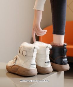 ブーツ | ムートンモカシン 冬靴 レディース 裏起毛 暖かい もこもこ 痛くない 人気 防寒 黒 白 冬 痛くない 歩きやすい 秋 おしゃれ