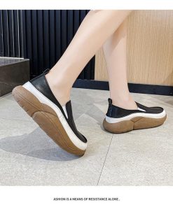 スニーカー | スリッポン レディース おしゃれ 紐なし 無地 厚手あり スリッポン大人カジュアル 厚底スニーカー 厚底スリッポン ローカットスニーカーレディース