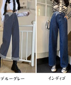 デニム | ワイドパンツ ハイウエスト 韓国