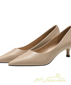 パンプス | 20.5cm~26.5cmミドルヒール ポインテッドトゥ 走れる ヒール レディース 結婚式 通勤 二次会 小さいサイズ 大きいサイズ 仕事 面接 30代