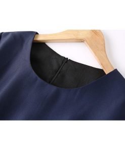 フレア | フレアワンピース レディース 大きいサイズ 膝丈ワンピース 長袖ワンピ 花柄 丸ネック 大人 二次会 パーティー フェミニン