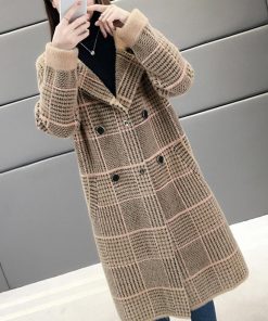 トレンチコート | グレンチェック チェスターコート 韓国