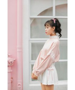 スカート | プリーツミニサマー夏服 リボン付き 可愛い 裏地付き 安全性 女の子