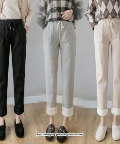 チノ・テーパード・ジョガー・スキニーパン | パンツ レディースパンツ レディース 9分丈 カジュアル 裏起毛 シンプル ゆったり リラックス トレンド かわいい おしゃれ お出かけ デイリー  楽ちん デート
