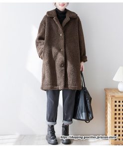 コート・ジャケット | ボアコート レディース アウター 秋冬 春 ボア 暖かい 防寒防風 コート ジャケット 長袖 あったか ふわふわ 無地 ボタン チェスターコート 大人 30代 ポケット
