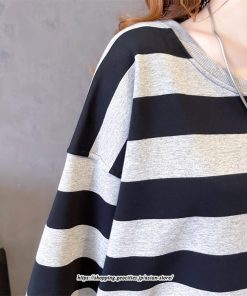 パーカー | プルオーバー レディース トレーナー 長袖 トップス 秋 冬 体型カバー ボーダー柄 50代 40代 30代 20代 裏起毛 ワイド ゆったり おしゃれ カジュアル シンプル