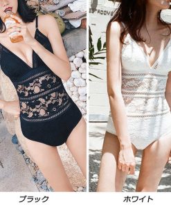 ビキニ | 水着ワンピース 花柄レース 体型カバー 水着 モノキニ 大人 水着 透かし レディース ワンピース セクシー