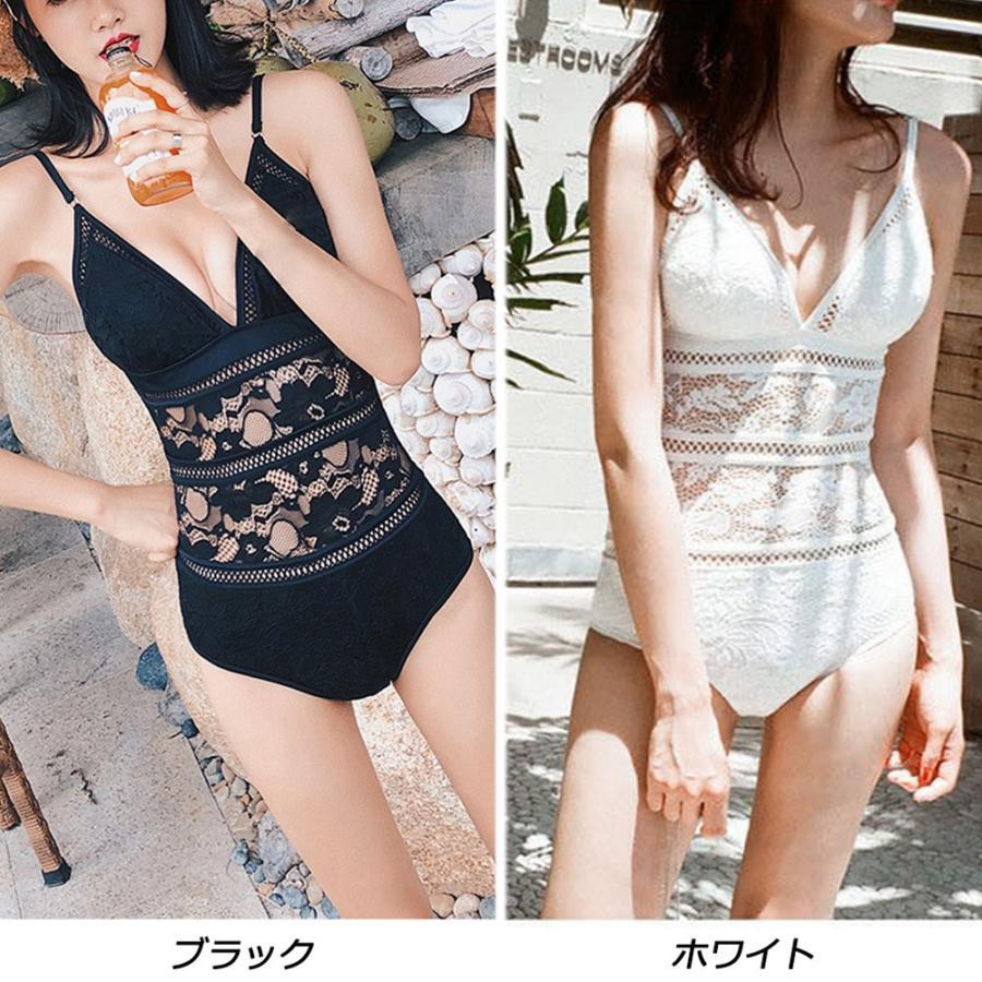 ビキニ | 水着ワンピース 花柄レース 体型カバー 水着 モノキニ 大人 水着 透かし レディース ワンピース セクシー