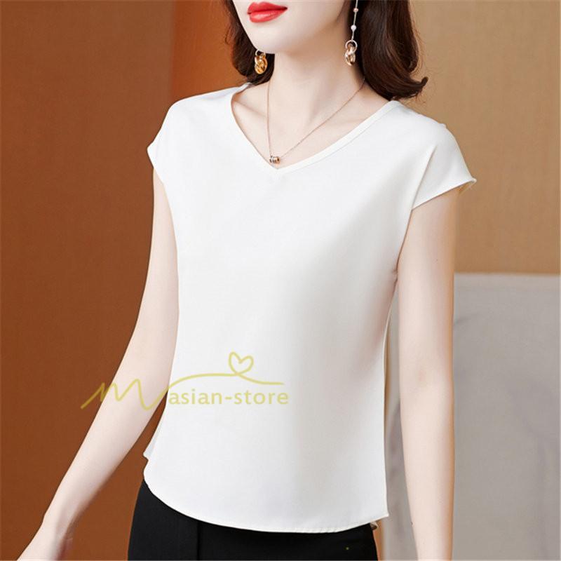 tシャツ・カットソー | Tシャツ レディース チュニック 春 夏 春夏 チュニックTシャツ カットソー 半袖 20代30代40代50代 ママ シンプル カシュクール お出かけ カジュアル インナー