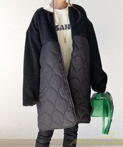 ダウンジャケット コート | ボアキルティングコート レディース アウター コート ブルゾン キルティング ボア 切替え 長袖 ロング 秋コーデ 冬 中綿 ダウン ポケット ノーカラーコート 秋