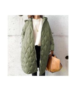 ダウンジャケット コート | キルティングコート ダウン ダウンジャケット フード付き ロング丈 ゆったり ダウンコート 中綿ジャケット 防風 中綿コート 防寒 アウター 30代40代50代