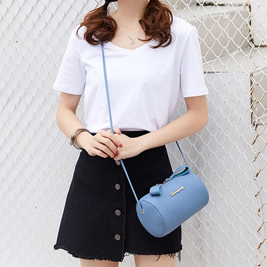 ショルダーバッグ | ミニ ドラムバッグ レディース かわいい 小さめ ロールバッグ