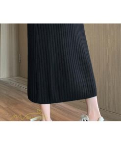 スカート | マタニティ秋 冬 レディース マタニティウェア 妊婦服 産前 産後 シンプル 無地 きれいめ リブニット ゆったり ハイウエスト ウエスト調整