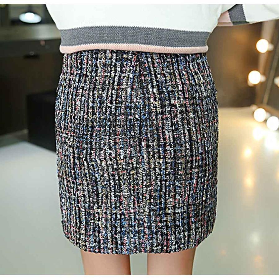 タイトスカート | ツイード スカート 台形スカート ミニスカート ハイウエスト