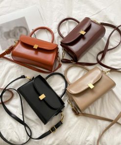 ショルダーバッグ | レトロショルダーバッグPUレザー2way