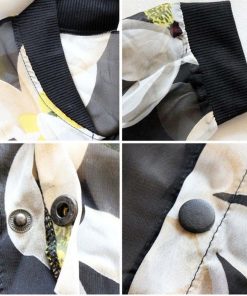 カーディガン | 花柄ガウン レディース シフォン薄手 カーデ シースルーロングガウン