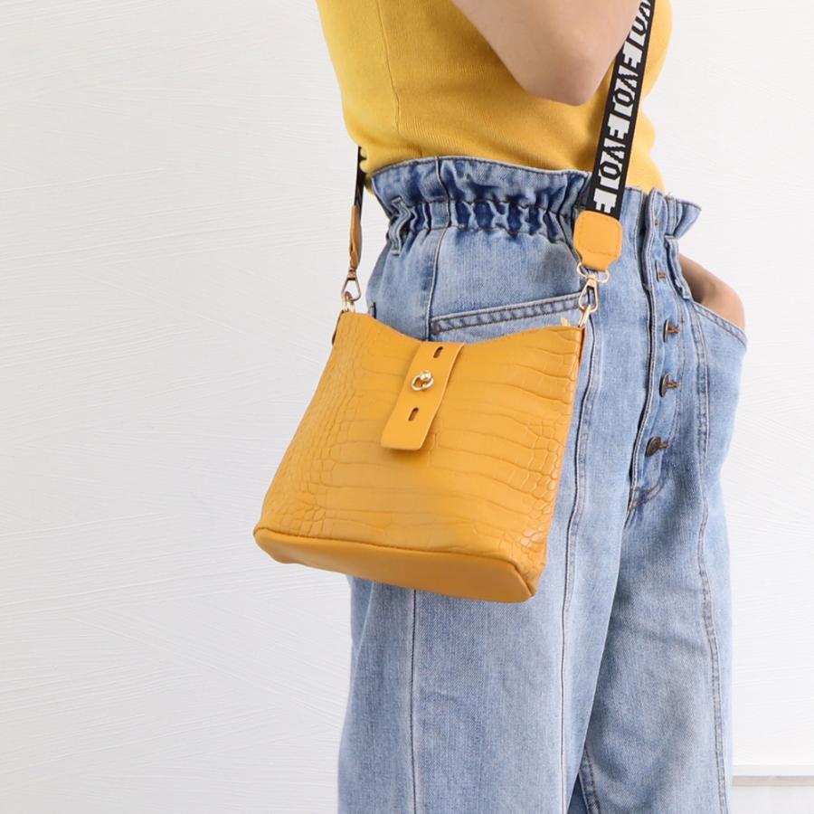 ショルダーバッグ | ミニクロコ型押し 春夏