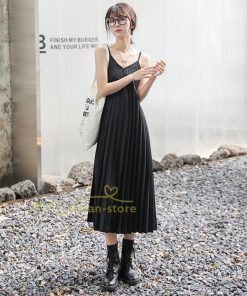 マキシ | プリーツワンピース ワンピース レディース マキシ丈 サロペット オールインワン キャミワンピース カジュアル 無地 20代30代40代 韓国ファッション 通勤通学