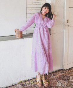 マキシ | ワンピース レディース 夏 秋 ロング丈 長袖 パーティー 大人 レース エレガント きれいめ 大人 おしゃれ お呼ばれ 可愛い お出かけ 日常デート 通勤 オフィス