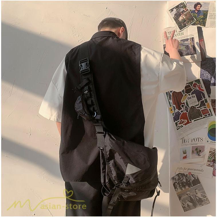 シャツ | ライトアウター メンズ ワイドカジュアル 切り替え トップス ゆったり 5分袖 韓国風 カッコウイイ ゆる夏コーデ オーバーサイズ 大きいサイズ