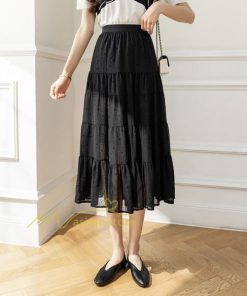 スカート | ロングレディース シフォンロング スカートシフォンロング マキシシフォン ゆったり カジュアル 20代30代40代50代 着痩せ