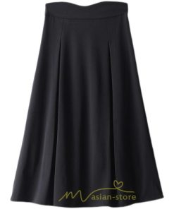 スカート | 膝丈 フレアレディース 春 夏 春夏 黒 シンプル ひざ丈 無地 ミモレ丈 秋 お出かけ リクルート 面接 通勤 就活 高級感 OL 上品　 オフィス