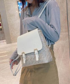 リュック | 可愛い ペーパー 編みこみ カジュアル リュックサック デイパック ストローバッグ レディース ミニリュック バッグパック