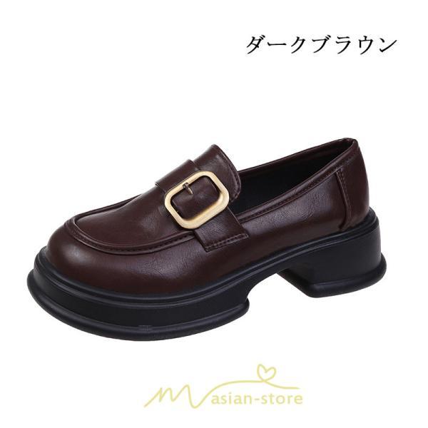 ローファー | レディース 靴 シューズ レザー調 合皮 厚底 履きやすい 韓国風 人気 クラシック 可愛い パンプス 通勤 春 夏 通学 冬 学生靴 秋