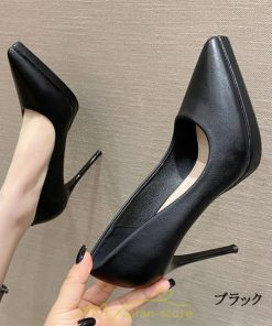 パンプス | ハイヒール 痛くない 華奢魅せ 美脚 黒 歩きやすい 11.5cmヒール レディース 靴 フォーマル ポインテッドトゥ 二次会 パーティー 通勤 オフィス 結婚式