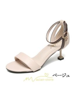 パンプス | ハイヒール オープントゥ レディース 夏 サンダル ストラップ ヒール5cm7cm8.5cm ピンヒール お出かけ 旅行 リゾート 歩きやすい 痛くない 20cm-26.5cm